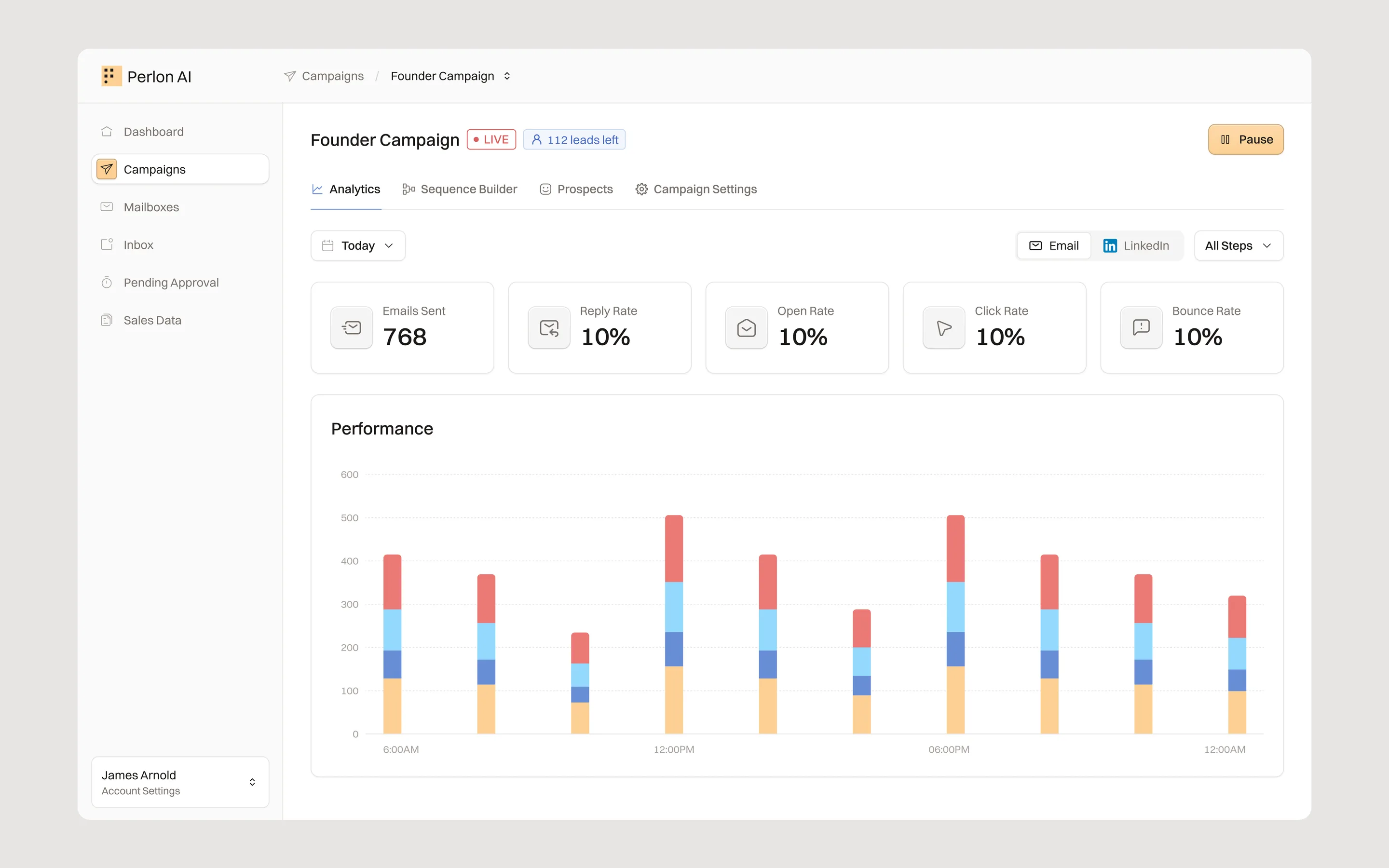 Perlon AI product screenshot